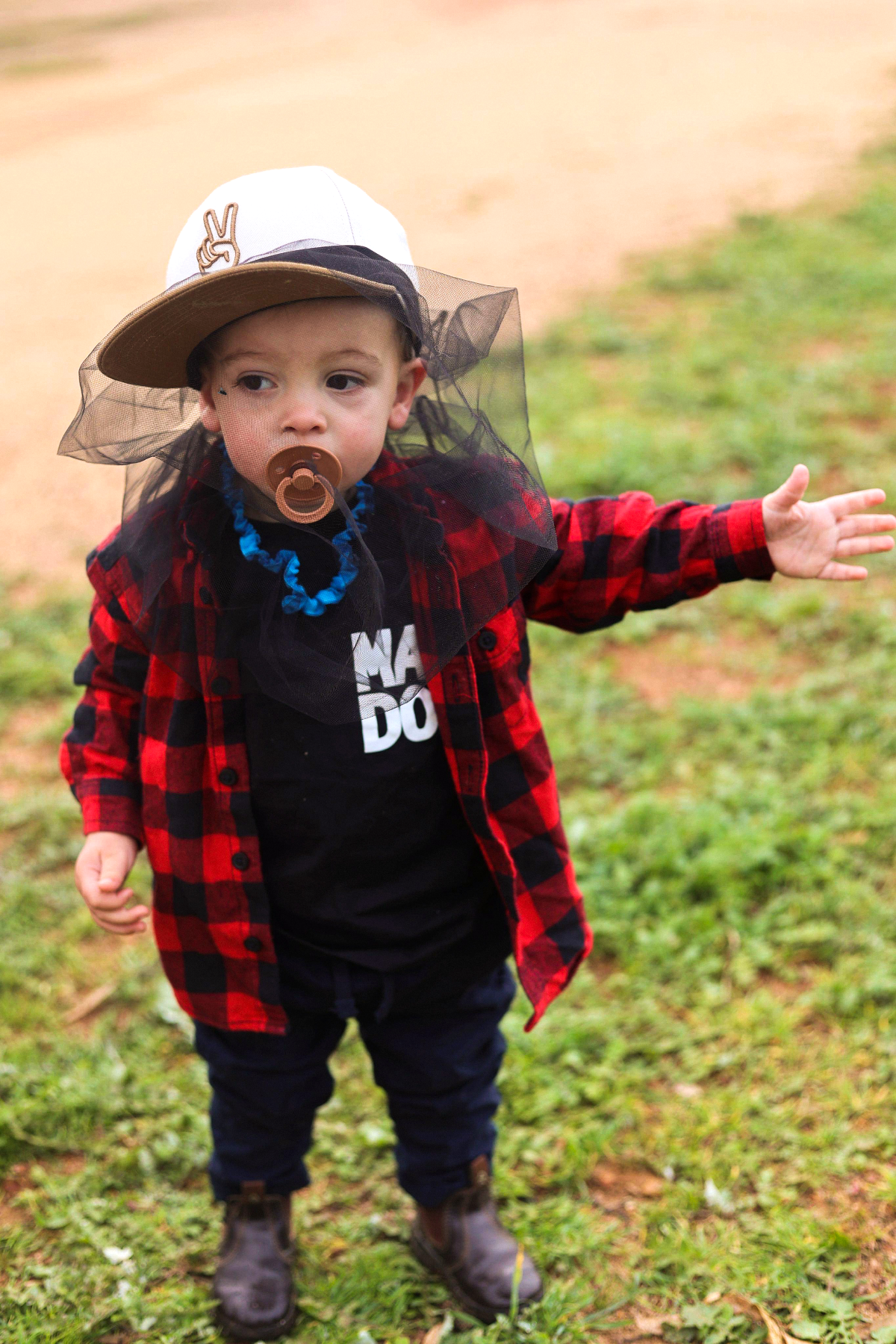 Black fly net for kids