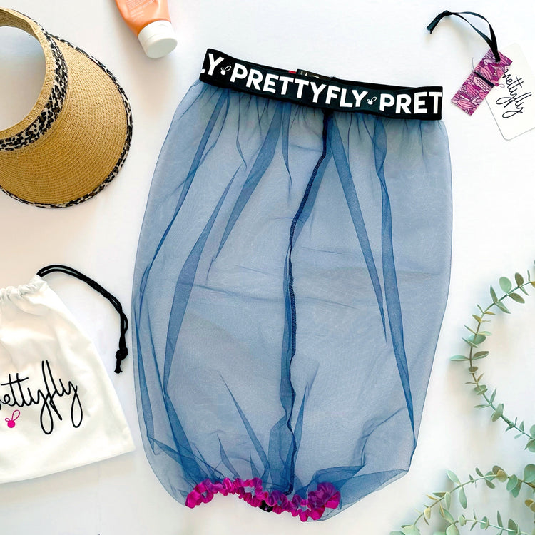 Navy blue fly net